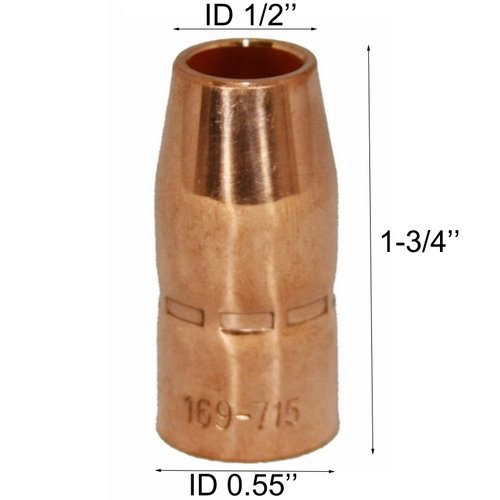Mig Welding gun accessory 0.035" kit for Miller Millermatic M-10,M-15 and Hobart H-9 H-10: 20pcs Contact Tips 000-068 0.035" + 2pcs gas nozzles 169-715 1/2"+ 2pcs gas diffusers 169-716 …