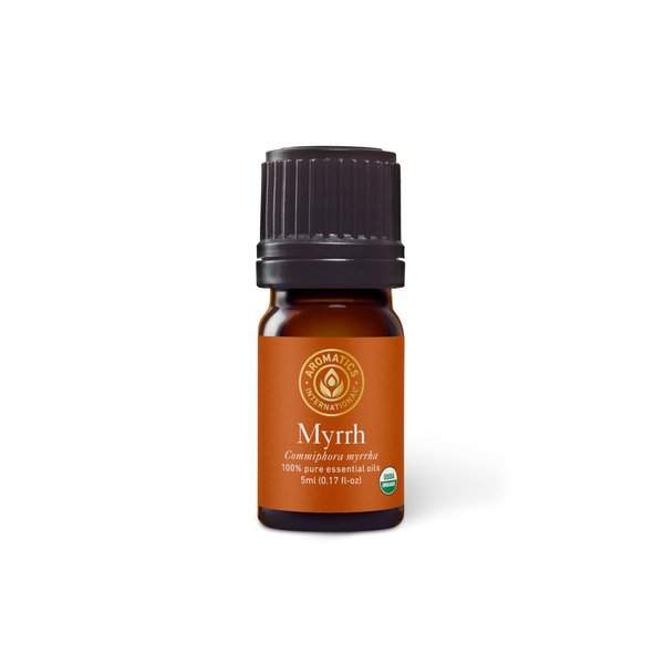 Aromatics International Premium Organic Myrrh Essential Oil 5ml | 100% Pure Essential Oil for Diffusion, Aromatherapy & Wellness Use