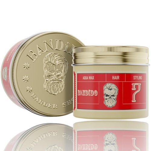 Bandido Aqua Wax 7 | 4-Pack | Strong Hold | Men's Hair Wax, Long Lasting Hold, Easy to Manage | 125ml / 4.22oz
