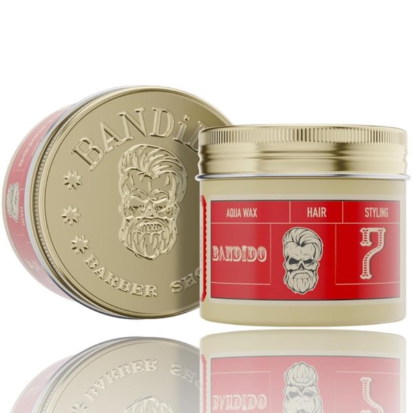 Bandido Aqua Wax 7 | 4-Pack | Strong Hold | Men's Hair Wax, Long Lasting Hold, Easy to Manage | 125ml / 4.22oz