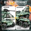 ZYLEGEN Military Vehicles Toy Building Set, Armored Vehicles Building Kit, Wars Army Battle Car Constrction Building Block for Kids and Adult (339PCS)