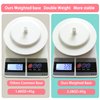 Wig Stand 1PC Adjustable Height Portable Wig Holder Stands Non-Slip Wig Head Holders Sturdy Plastic Wig Head Stand for Multiple Wigs and Hats Styling Drying Display (White)