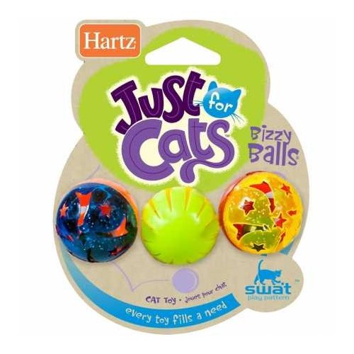 Hartz Just for Cats Bizzy Balls Cat Toy for all breed sizes