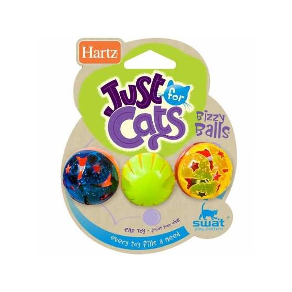 Hartz Just for Cats Bizzy Balls Cat Toy for all breed sizes