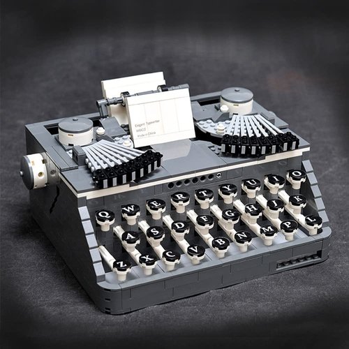 Ulanlan Adult Building Set, Classic Retro Series Typewriters Mini Blocks Building Blocks Toy Set, Home Decoration Best Gift for Adult, Teens 1136PCS
