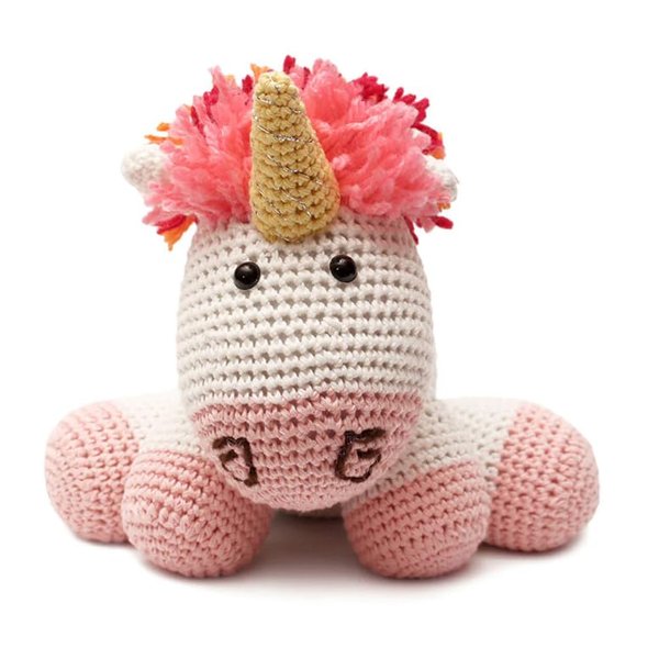 Multicolor Unicorn Crochet Doll Handmade Magic Plush Toy VAC (Style 1)