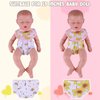 BABESIDE 10 Pcs Baby Doll Diaper Set Include Baby Doll Bottles with Disappearing Milk, Pacifier, Bibs, Diapers, Baby Doll Accessories Set, Pretend Play Feeding Toy for 12-15 Inches Dolls