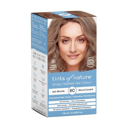 Tints of Nature 8N Natural Light Blonde Permanent Hair Dye, Nourishes Hair and Covers Greys, Ammonia-Free, 130ml