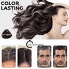 Beiler Hair Dye Shampoo Instant Herbal Ingredients Hair Coloring Shampoo Gray Hair for Men 100% Gray Coverage Women Long Lasting Hair Color (Dark Brown)