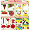 TURNMEON 40Pcs Fiesta Mexican Party Decorations Supplies, Cinco De Mayo Llama Balloons Paper Fans Pom Poms Table Cover Pennant Papel Picado Banner Honeycomb Table Decor Taco Tuesday Dia De Los Muertos