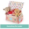 GUND Baby Play Soft Collection, My First Gingerbread House 5-Piece Playset with Rattle, Squeaker and Crinkle Plush Toys, Sensory Toy for Babies, 7.5”