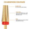 Qianyu Super Long 5 in 1 Nail Drill Bits Professional 3/32'' Carbide Tungsten Two Way Rotary Use for Both Left and Right Handed Advanced Safety Bits Fast Remove Acrylic Nails for Manicure Pedicure