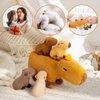 OUOZZZ Capybara Stuffed Animals with Babies Inside 14.5" Capybara Plush Toys with 4 Babies Capybara with Tangerine in Hot Spring - Gift Present Toys for Girls Boys Kids Toddler