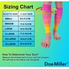 Doc Miller Calf Compression Sleeve Men and Women 20-30 mmHg, Shin Splint Compression Sleeve for Varicose Veins and Maternity 1 Pair ( Pink Peach Yellow, Small)