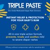 Triple Paste Diaper Rash Cream for Baby - 2 oz Tube - Zinc Oxide Ointment Treats, Soothes and Prevents Diaper Rash - Pediatrician-Recommended Hypoallergenic Formula with Soothing Botanicals