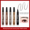 CUBLIVE Eyebrow Pencil, Upgrade Waterproof Brow Pencil Professional Makeup, 4-point Brow Lifter and Microbladed Brow Pencil for Long Lasting, Waterproof, Natural Looking Brows(Grey)