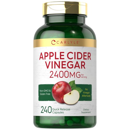 Carlyle Apple Cider Vinegar Capsules | 2400mg | 240 Count | Non-GMO, Gluten Free Supplement