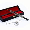 Dselvgvu Miniature Oboe with Stand and Case Mini Musical Instrument Mini Oboe Miniature Dollhouse Model Christmas Ornament Home Decor (6.31")