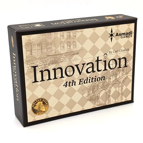 Asmadi Games Innovation 4th Edition - Strategy Card Game, Invent an Empire, Tabeau Building, Ages 14+, 2-4 Players