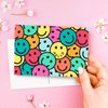 Sweetzer & Orange Hello Postcards Pack (60 Post Cards) 4x6 Postcards for Kids and Adults. 300gsm Note Cards. Blank Hello Greeting Cards, Smiley Face Hello Cards