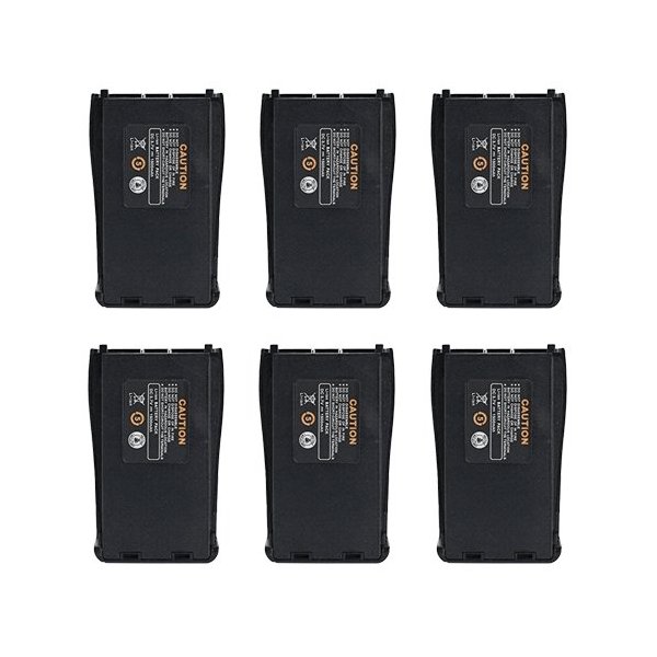 LUITON Original Replacement Rechargeable Li-ion 1500 mAh 3.7V Battery Pack Compatible with Baofeng BF-888S Arcshell AR-5 Retevis 777s Two-Way Radio(6 Packs)