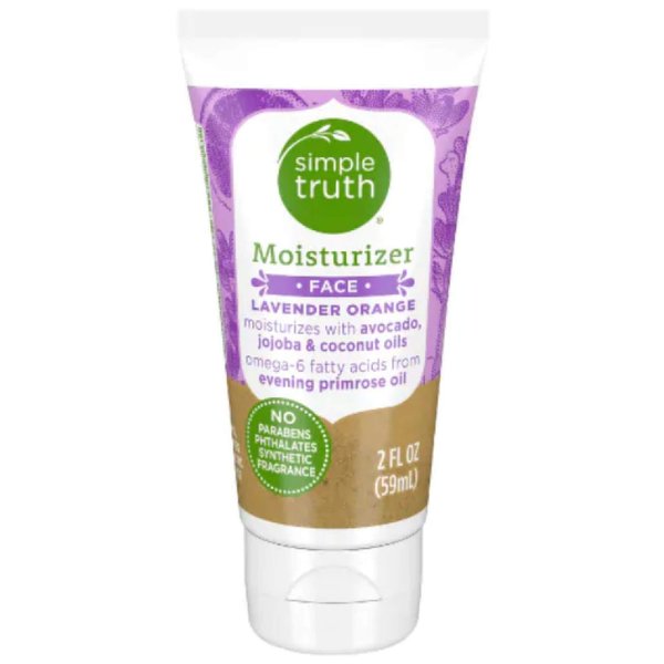 Simple Truth Lavender Orange Face Moisturizer 2 fl oz. (Single tube)