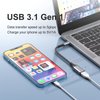 ZIYUETEK USB C to USB Adapter USB C Male to USB3.0 Female Cable Type c to USB Suitable for Cellphone Charging or OTG PC and Laptop,3.9 inch Sliver,2-PCS