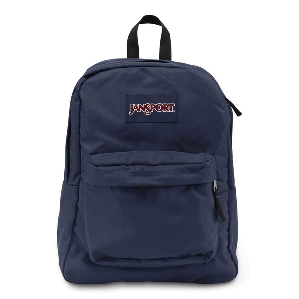JanSport, Superbreak Backpack, Navy Blue, One Size.