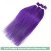 Purple Braiding Hair Pre stretched 16 Inch 3 Packs Kanekalon Pre-stretched Braiding Hair EZ Braid Yaki Texture Synthetic Hair Extensions for Crochet Box Braids
