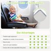 Toddler Airplane Bed, Kids Airplane Seat Extender Travel Bed Kids Airplane Travel Essentials Portable Toddler Bed Baby Portable Plane Bed Foot Rest for Flights