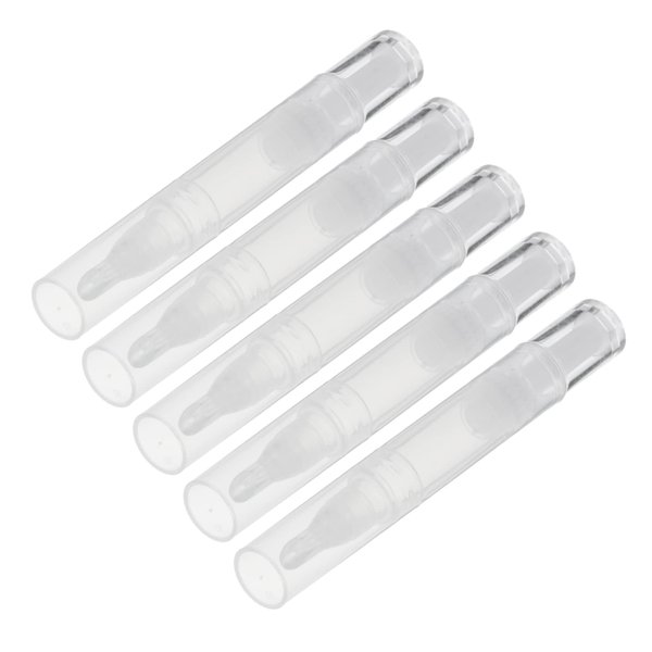 Mikinona 5pcs Bottled Empty Lip Gloss Tubes Refillable Lip Vials Lipgloss Tubes Pen Nail Oil Container Clear Lip Balm Lip Bottle Lip Gloss Clear Lip Glazes Bottles Twist Lecythus Pp Travel