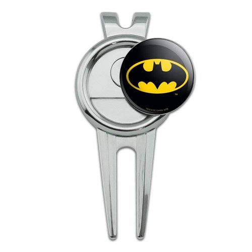 GRAPHICS & MORE Batman Classic Bat Shield Logo Golf Divot Repair Tool and Ball Marker