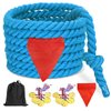 CWLAKON Tug of War Rope for Kids and Adults, Field Day Family Reunion Birthday Party Games, Outdoor Camping Picnic Games, Summer Backyard Carnival Games, Perfect for Team Building Activities Blue