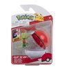 Pokemon Clip N Go Pokeball & 5 cm Treecko Battle Figure – Attachable to Belt – New 2022 – Officially Licensed Toy