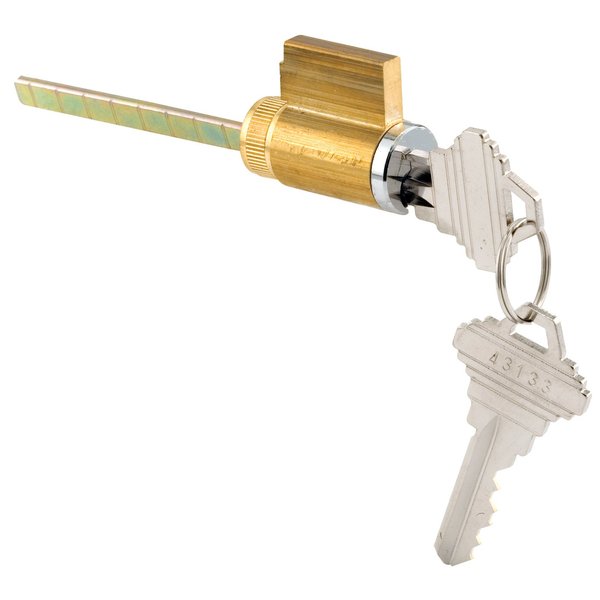 Prime-Line E 2103 Cylinder Lock, 1-1/4 In., Schlage Shaped Keys (Single Pack)