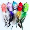 CATENEED Cat Feather Toys Refill Cat Wand Attachments, 5 PCS Feathers Cat Toy Refills, Cat Wand Replacement Feather Bird for Cat Toys