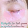 Under Eye Patches For Lash Lift Eyelash Extension Durable Gel Eye Pads Separate Upper & Lower Lashes Sticky Gel Eye Patch - Moon Shape Fit Eyelids Eyelash Mask Cover 4 Colors