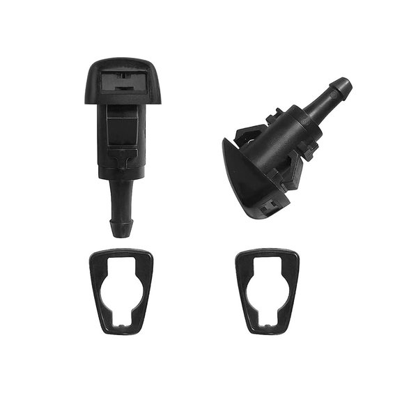 5303834AB Patriot Premium Wiper Washer Nozzles Fit for 2008-2017 Jeep Patriot MK74 Windshield Washer Fluid Jet Nozzle | Easy to Install | 2 Pack, Ref 5303834AA, Replace for Jeep Patriot Accessories