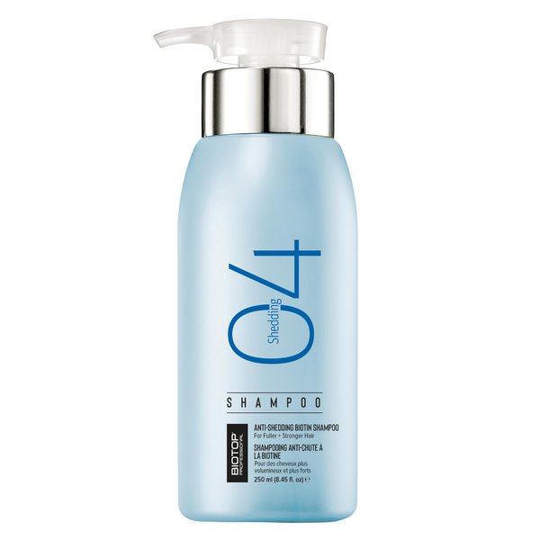Biotop Professional 04 Hair Loss Shampoo - Made with Biotin, Red Clover and Citric Acid - Strengthening for Hair Repair - For Shedding or Thinning Hair - 8.45 oz