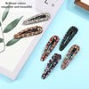 12 Pieces Rhinestone Clip for Hair Rhinestone Snap Hair Clip Crystal Snap Hair Barrettes AB Crystal Metal Hair Clips Crystal Hairpins Wedding Decorative Hair Clips Hair Accessories for Women Girls