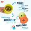 West Paw Zogoflex Toppl Treat Dispensing Dog Toy Puzzle – Interactive Chew Toys for Dogs – Dog Toy for Moderate Chewers, Fetch, Catch – Holds Kibble, Treats, Small 3", Tangerine