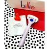 BLESS LINEN Billie Shaving Razor Start Set - with 2x 5-Blade Cartridges and the Magic Holder - DreamPop Color, 4 Piece Set