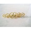 Generic Small gold or silver heart hair barrette alligator clip bridal clip bridal (Primary color: Gold)