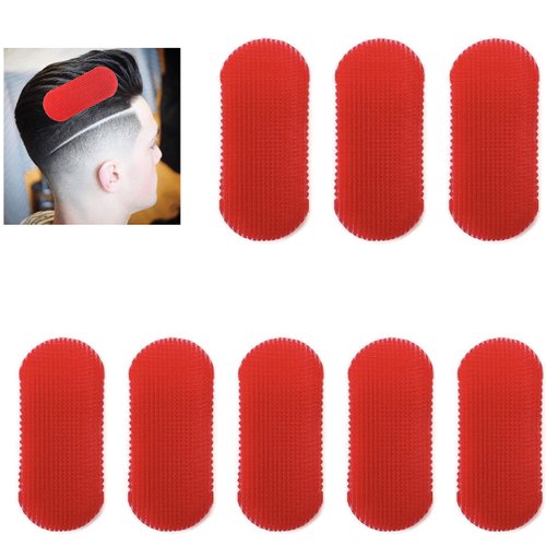 HAIR GRIPPERS BUNDLE PACK 8 PCS for Men and Women - Salon and Barber, Hair Clips for Styling, Hair holder Grips RED