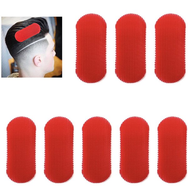 HAIR GRIPPERS BUNDLE PACK 8 PCS for Men and Women - Salon and Barber, Hair Clips for Styling, Hair holder Grips RED