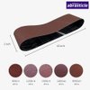 15 Pcs 2 x 42 Inch Assorted Aluminum Oxide Sanding Belt - 80/120/150/240/400 Grit