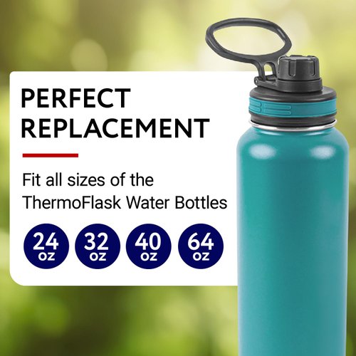 IMPRESA [3 Sets Water Bottle Gasket Replacement for Thermoflask 40oz, 24oz, 32oz & 64oz Insulated Stainless Steel Water Bottle Lid - 3 Each for Water Bottle Straw Lid, Chug Lid & Chug Spout-9 Total
