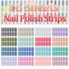 SILPECWEE 16 Sheets Nail Polish Strips Self Adhesive Nail Polish Stickers Full Nail Wraps for Women Gel Nail Strips Fingernails Manicure Sticker Nails with 1pc Nail File (Elegant Style)