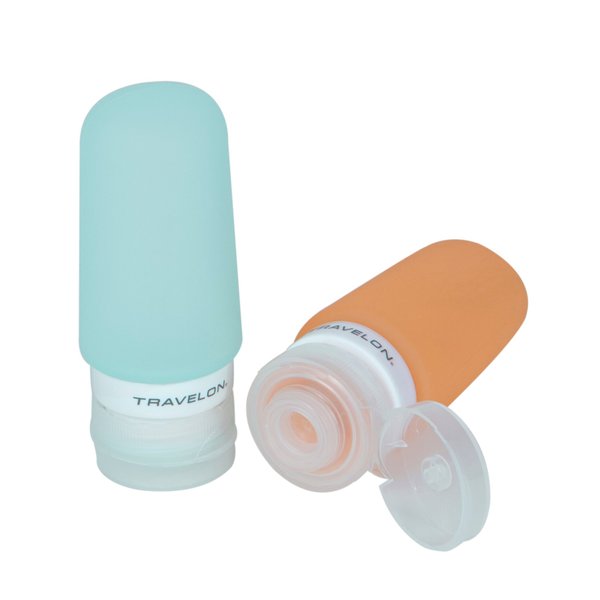 Travelon Set Of 2 Smart Tubes, 2 Ounce, Orange/Blue, One Size