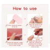 Red Press on Nails， Handmade Series Medium Almond nails Glitter False Nail Shape Galaxy False Nail Set Stick Gel Nail Kit Reusable Full Set of 24pcs (Dazzling Glitter Red)